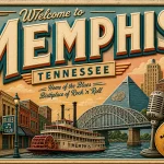Memphis - Tennessee — Retro Travel Poster