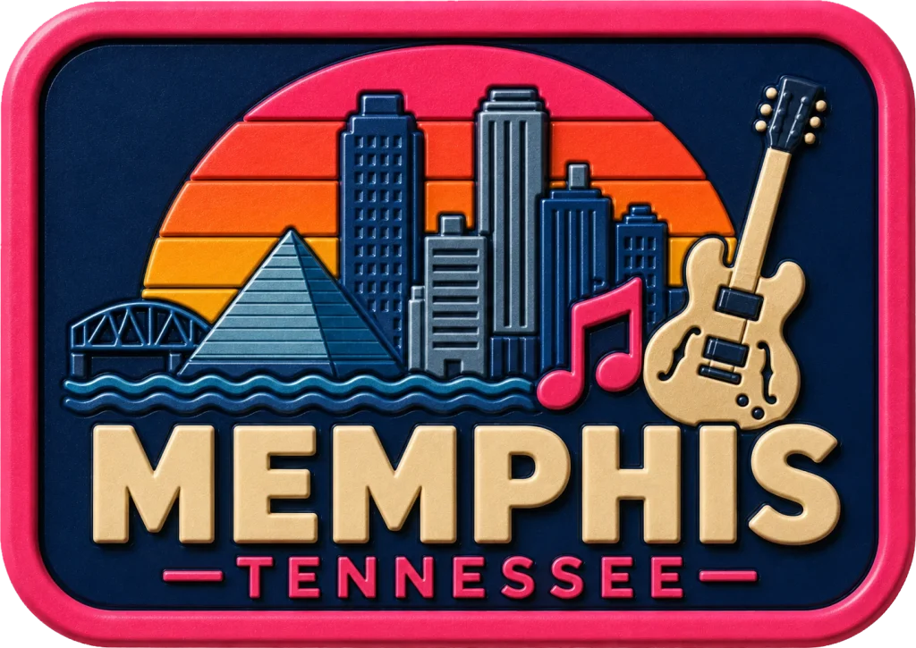 Memphis - Tennessee — Vibrant Layers 3D Magnet