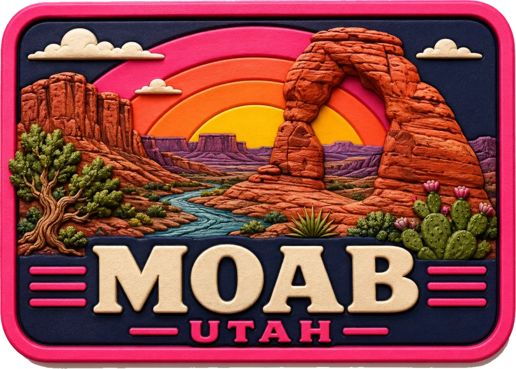 Moab - Utah — Vibrant Layers 3D Magnet
