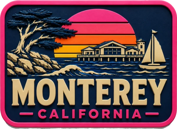 Monterey - California β Vibrant Layers 3D Magnet