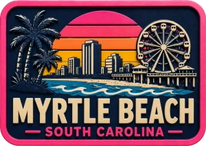 Myrtle Beach, South Carolina — Vibrant Layers 3D Magnet