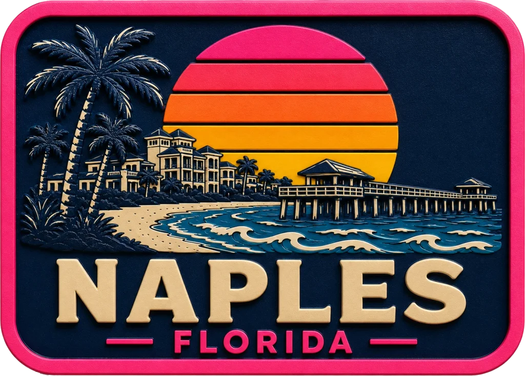 Naples - Florida — Vibrant Layers 3D Magnet