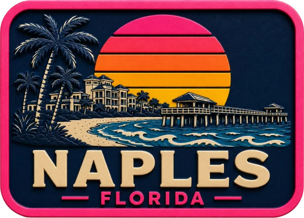 Naples - Florida β Vibrant Layers 3D Magnet