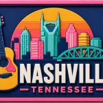 Nashville - Tennessee — Vibrant Layers 3D Magnet