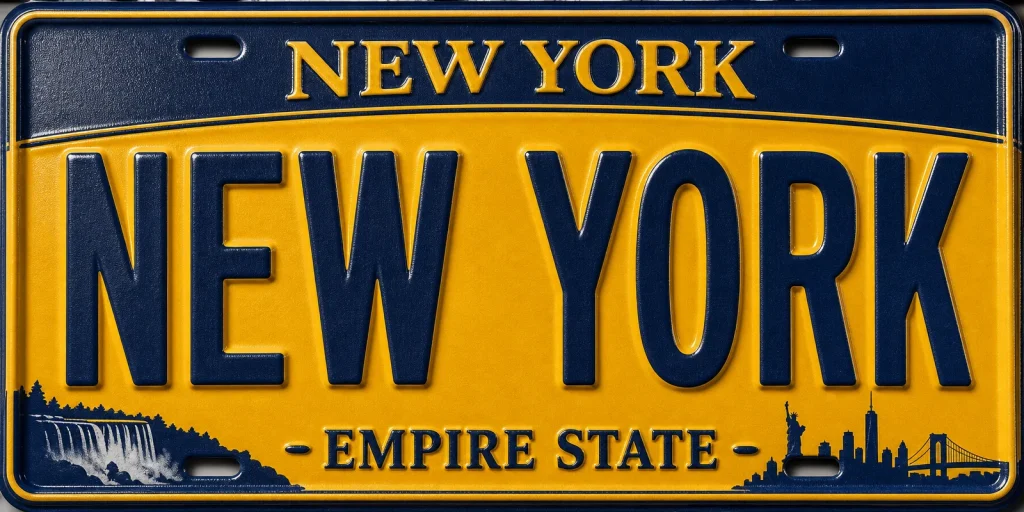 New York - New York — License Plate Replica Magnet