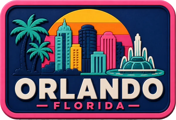Orlando - Florida β Vibrant Layers 3D Magnet