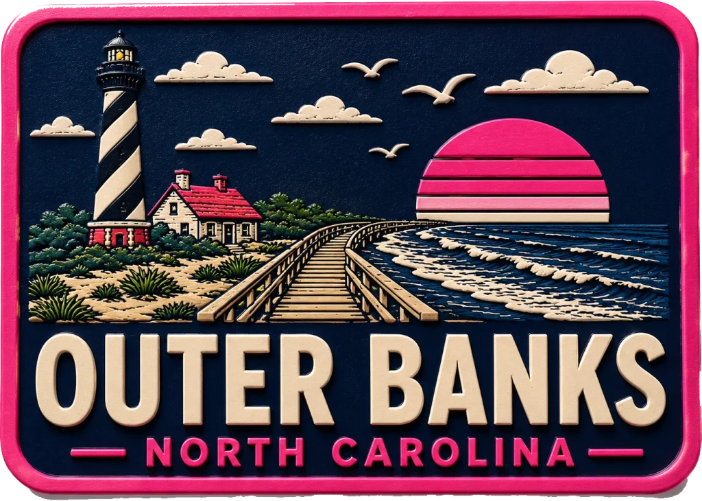 Outer Banks North Carolina - 2 — Vibrant Layers 3D Magnet