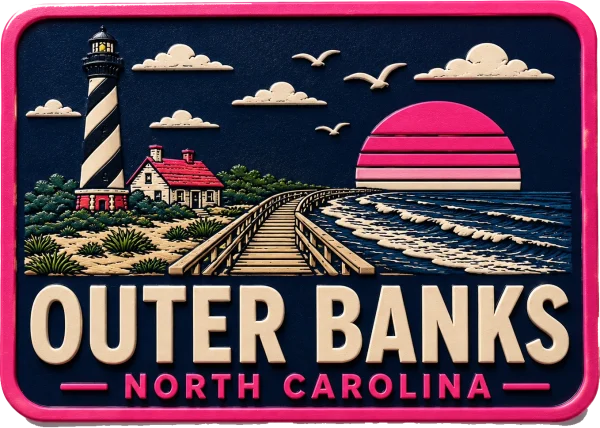 Outer Banks North Carolina - 2 β Vibrant Layers 3D Magnet