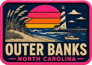 Outer Banks North - Carolina — Vibrant Layers 3D Magnet