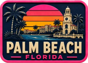 Palm Beach - Florida — Vibrant Layers 3D Magnet