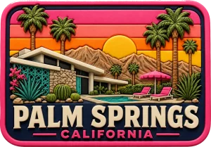Palm Springs - California — Vibrant Layers 3D Magnet