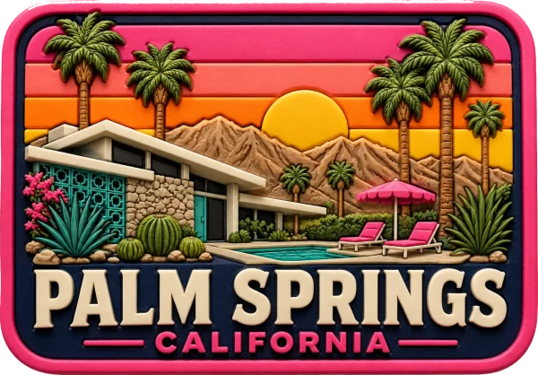 Palm Springs - California — Vibrant Layers 3D Magnet