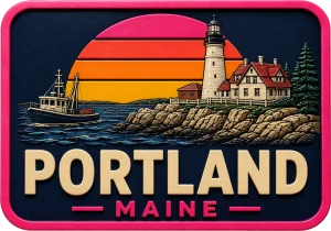 Portland - Maine — Vibrant Layers 3D Magnet