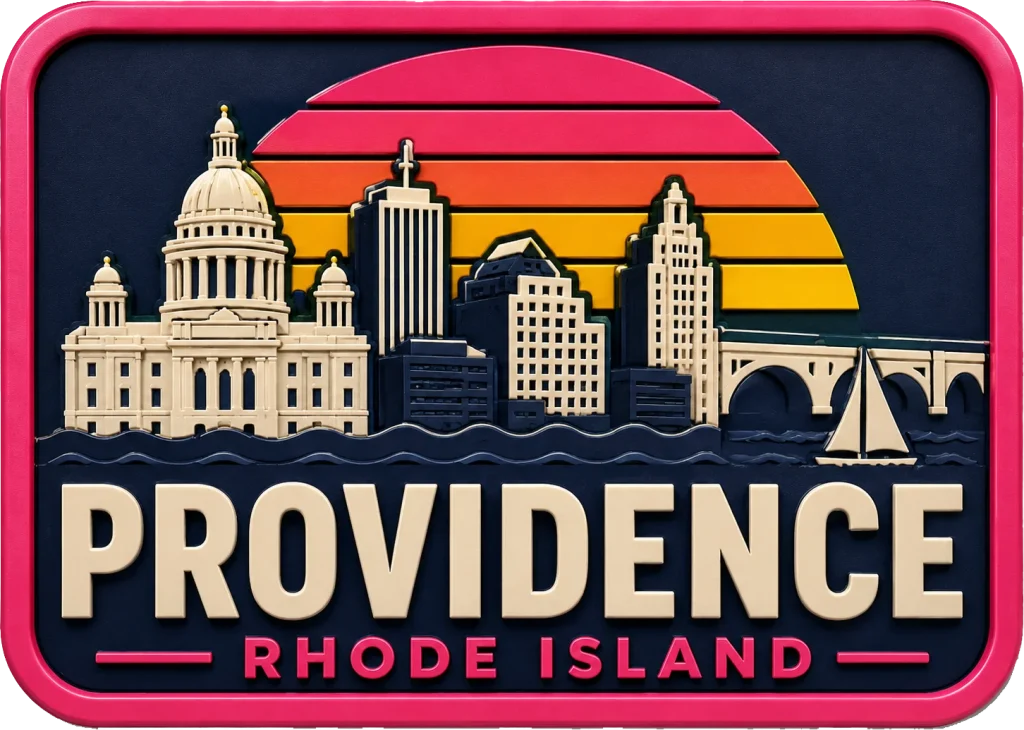 Providence Rhode - Island — Vibrant Layers 3D Magnet