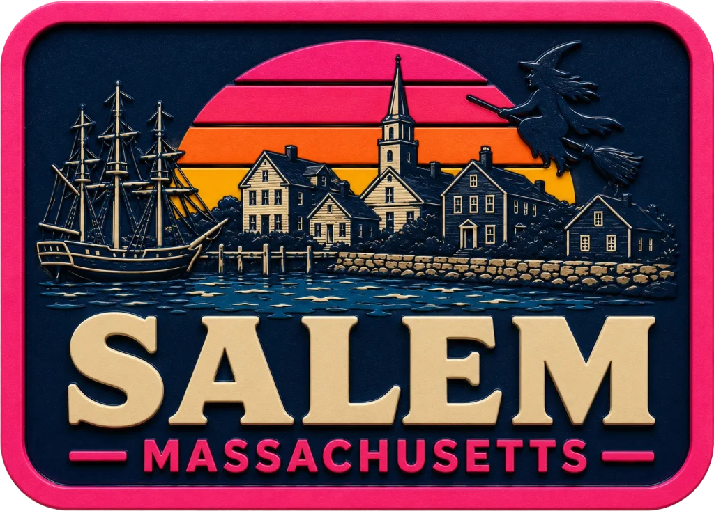 Salem - Massachusetts — Vibrant Layers 3D Magnet