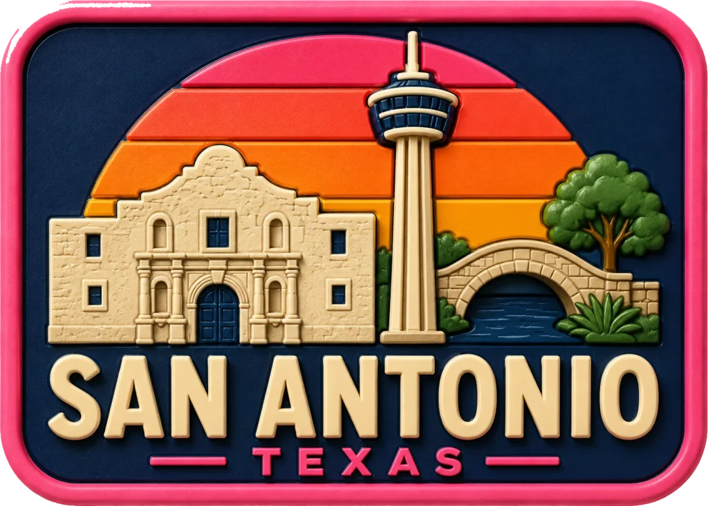 San Antonio - Texas — Vibrant Layers 3D Magnet