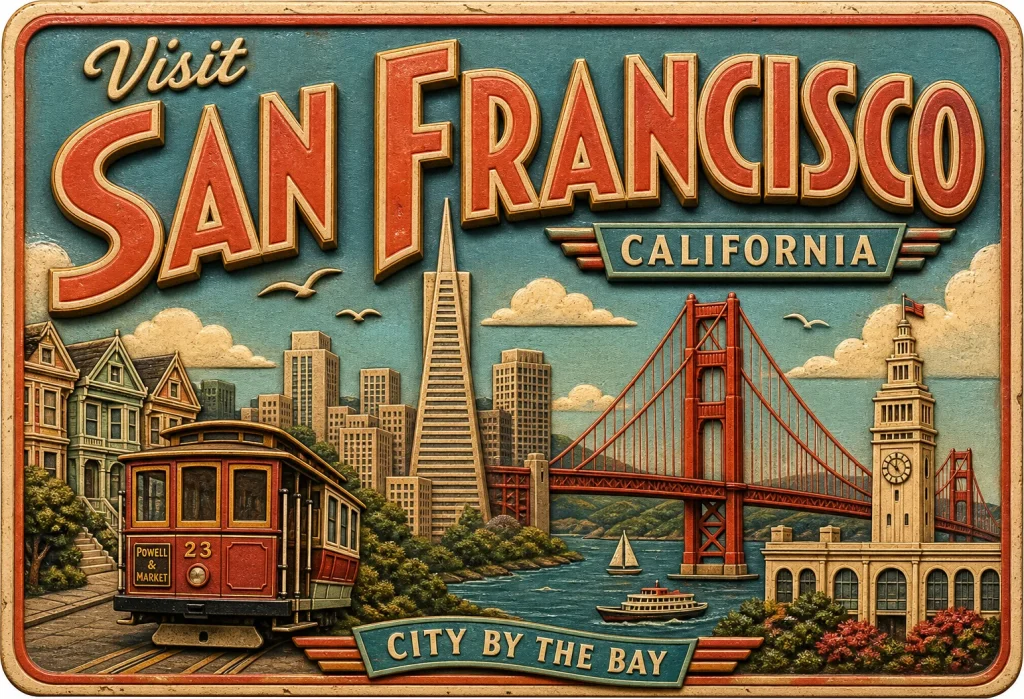 San - Francisco — Retro Travel Poster