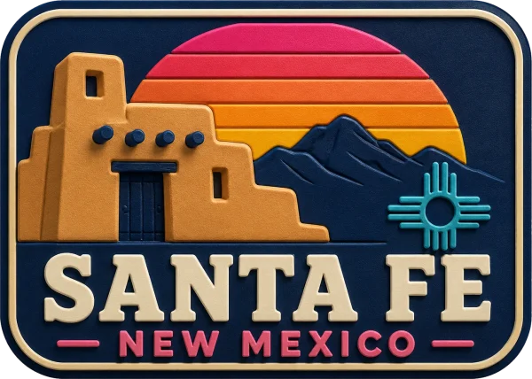 Santa Fe New - Mexico β Vibrant Layers 3D Magnet