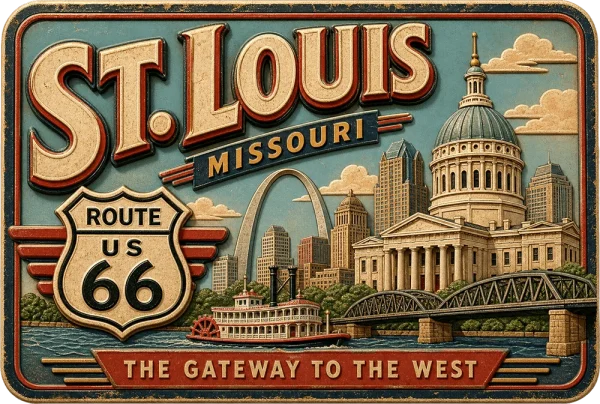 St Louis - Missouri β Retro Travel Poster