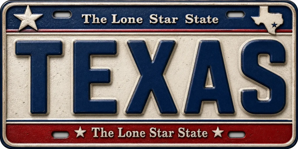 - Texas — License Plate Replica