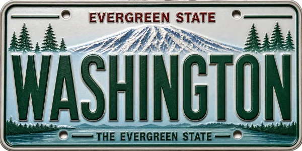 - Washington — License Plate Replica