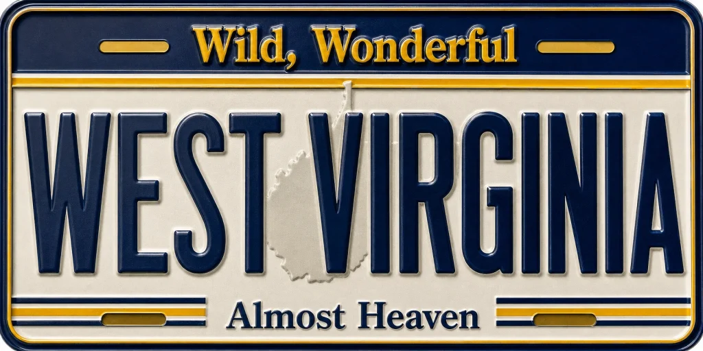 - West Virginia — License Plate Replica