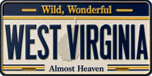 - West Virginia — License Plate Replica