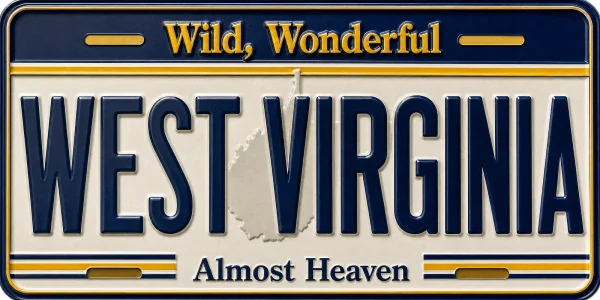 - West Virginia — License Plate Replica
